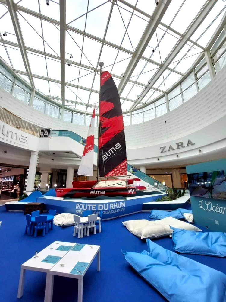Scénographie Route du Rhum 2022 — Centre Alma