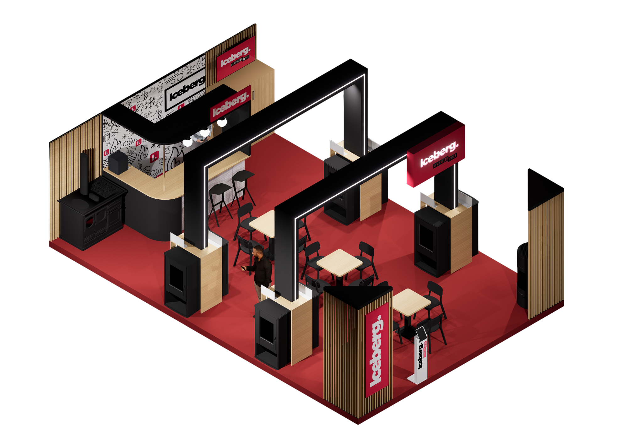 Stand Iceberg configuration 18m2