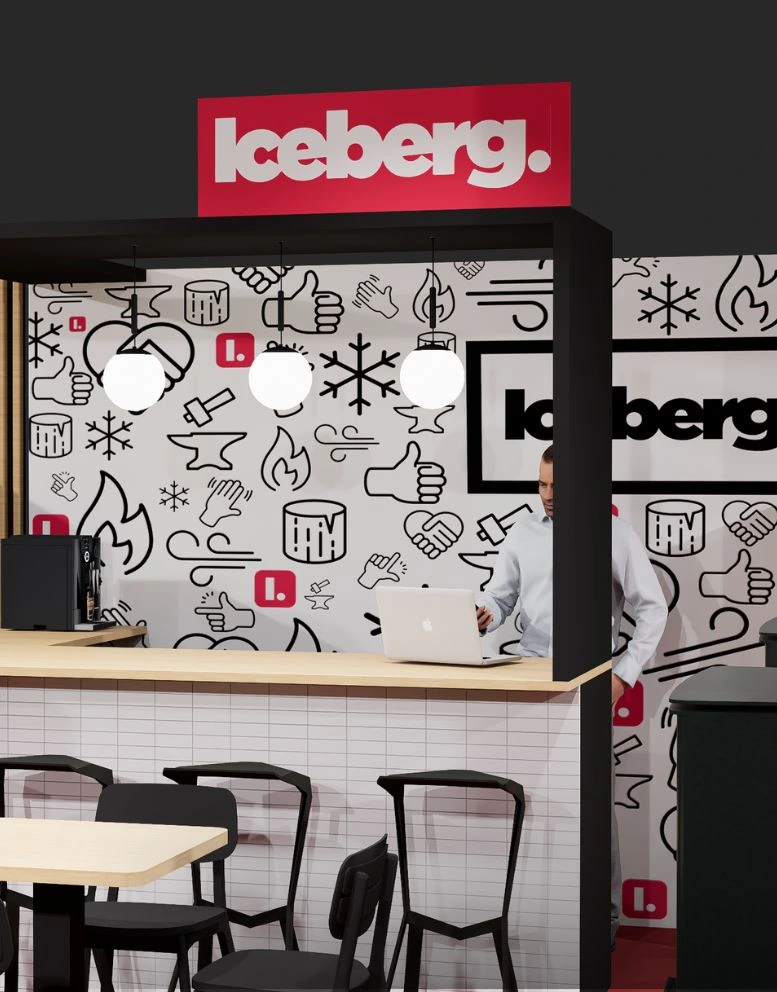 Stand modulable Iceberg pour salon professionnel
