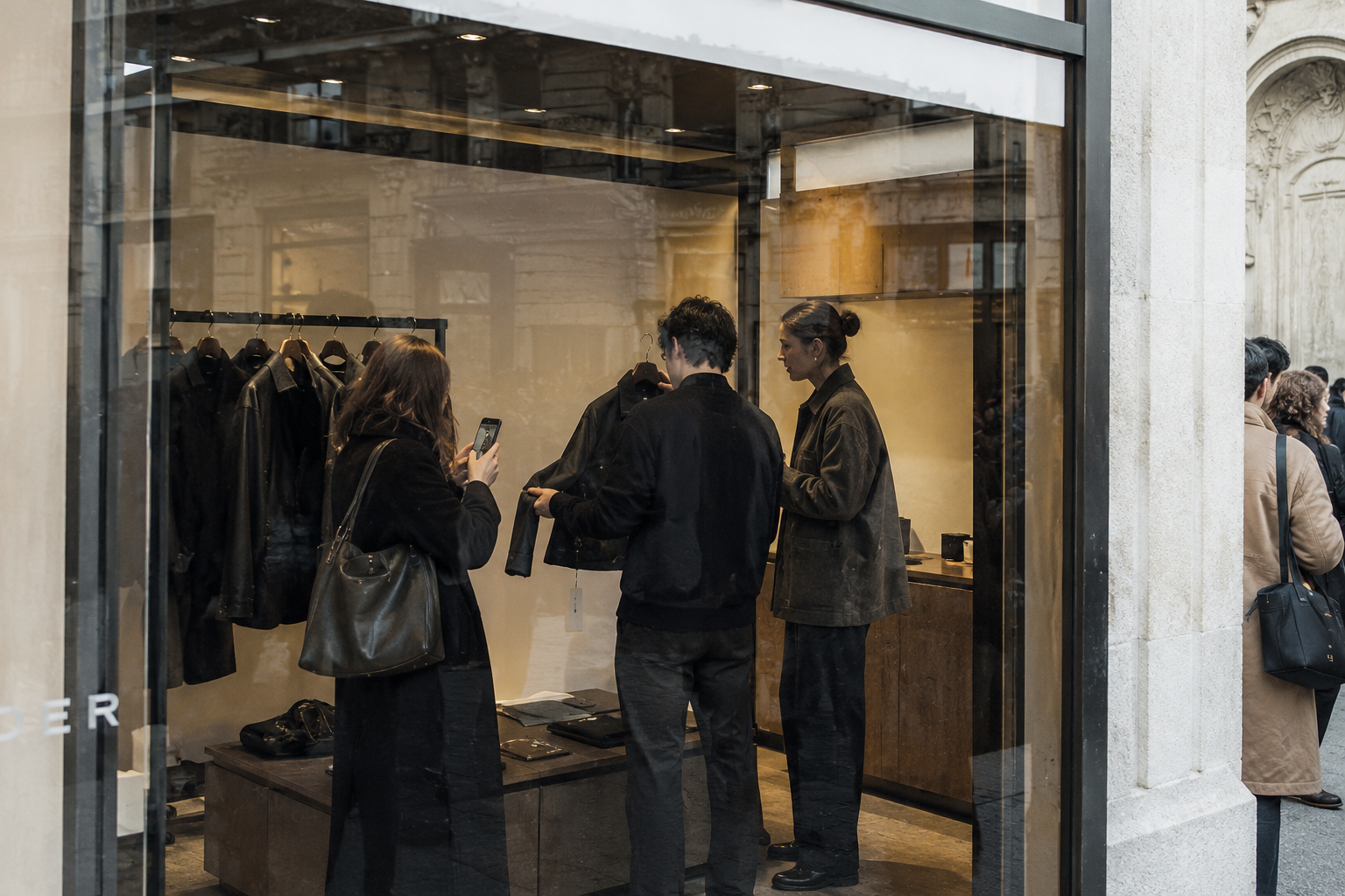 Pop-up de mode contemporain installé à Paris pendant la Fashion Week